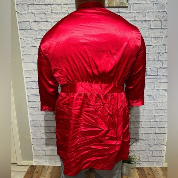Victoria's Secret Victoria Secret Red Satin Kimino Robe Vs Lingerie - Picture 8 of 10